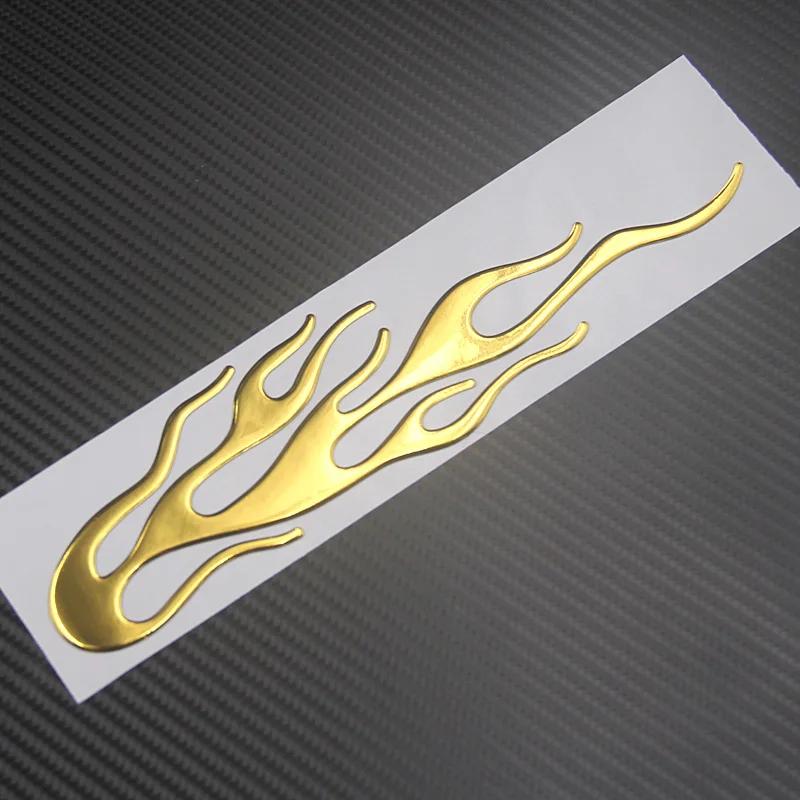 Coda di vento 3D Moto Fiamma Magica Adesivo Decalcomania Emblema Etichetta Badge Decor Decorativo oro Argento Rosso