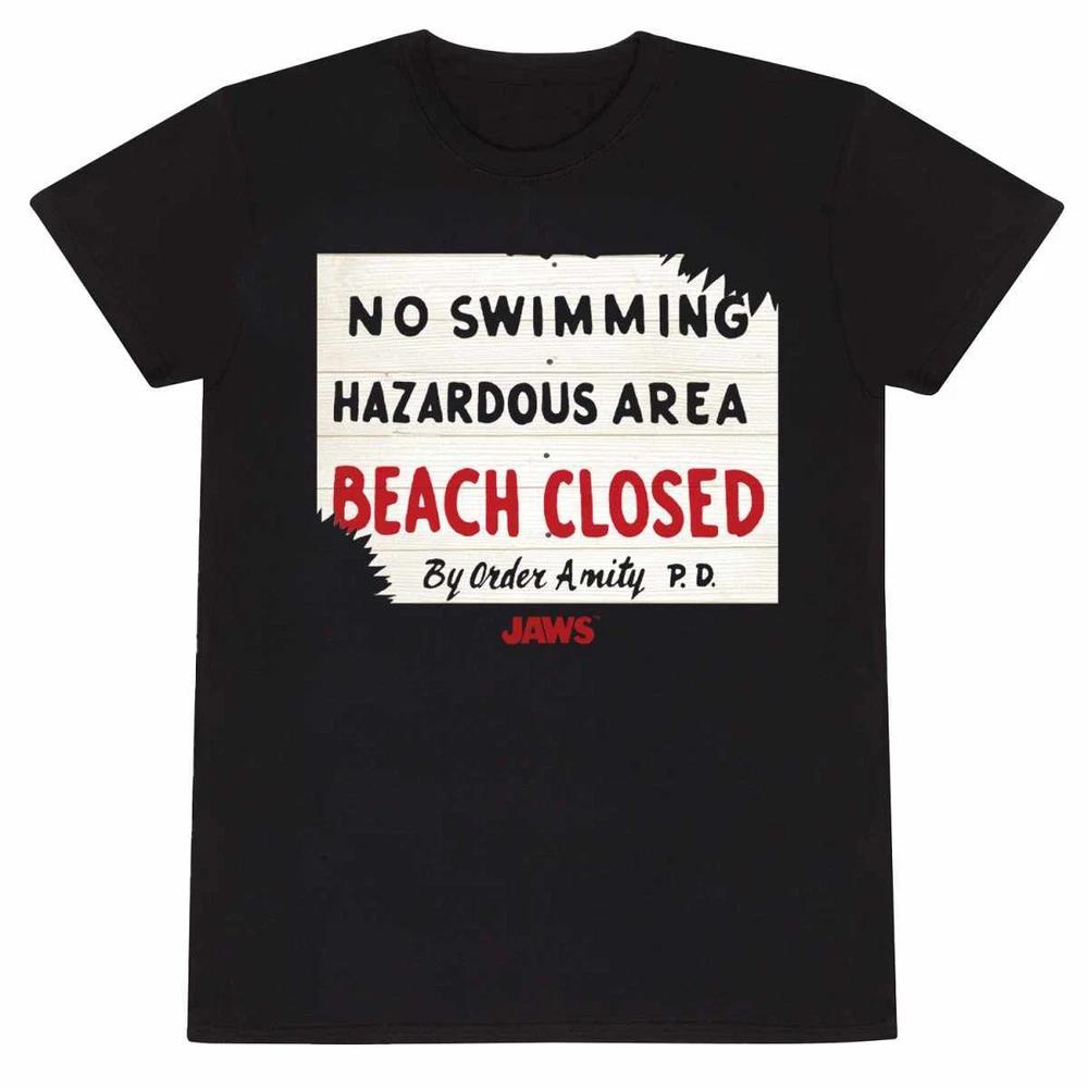 Jaws The Great White Shark No Swimming Merchandise TShirt MLXl2xl New M