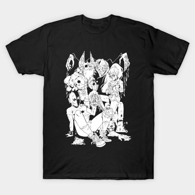 

Men Black Print T-shirt Bottom Feeders No-Cut Transfer Paper Print Cotton Tshirt 4XL чорний