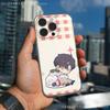 Urocze Etui na Telefon L-Love i D-Deepspace iPhone17 16 15 14 13 12 11 Pro Max Plus Mini Przezroczyste Pełne Tylne Pokrowce Silikonowe Miękka Powłoka