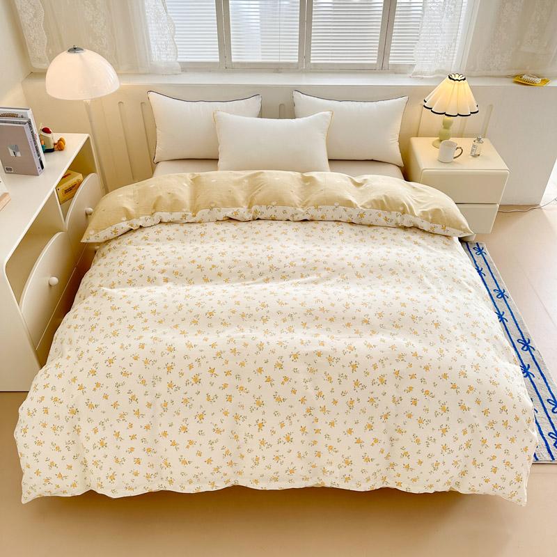 1Pc Cotton Breathable Skin-Friendly Printed Quilt Cover (Pillowcase To Be Purchased Separately) Single Double King Size Bed