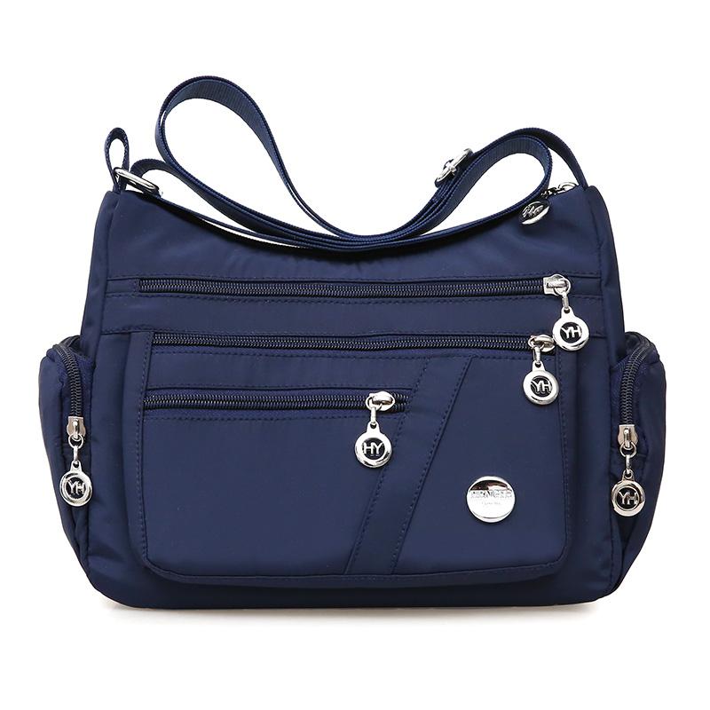 Women's Cloth Bag Shoulder Bag Waterproof Nylon Cloth Women's Bag Japanese and Korean Shoulder Oblique Span Bag Casual Bag
