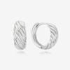 St.Scott London [Silver 925] Twist Dome One-Touch Earrings / Stj-Ea1778Wg
