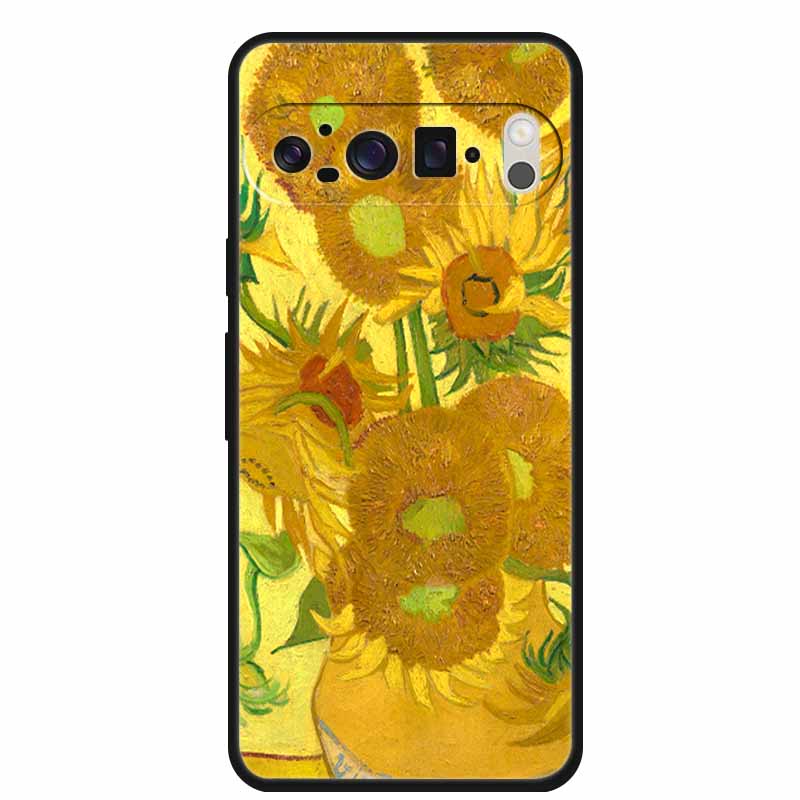 3D Emboss Cover For Google Pixel 9 Pro XL / Pixel 9 Pro / Pixel 9 Case Flower Relief Soft Silicone Cover For for Google Pixel 9