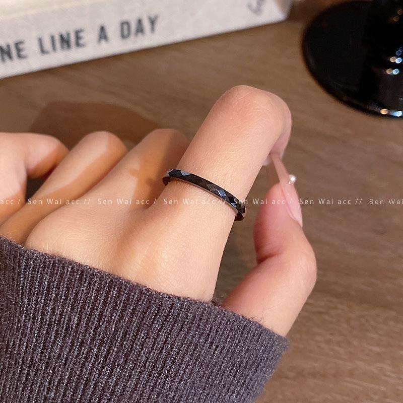 Design Plain Ring Ring Women's New Chinese Style Index Finger Ring National Style Jewelry