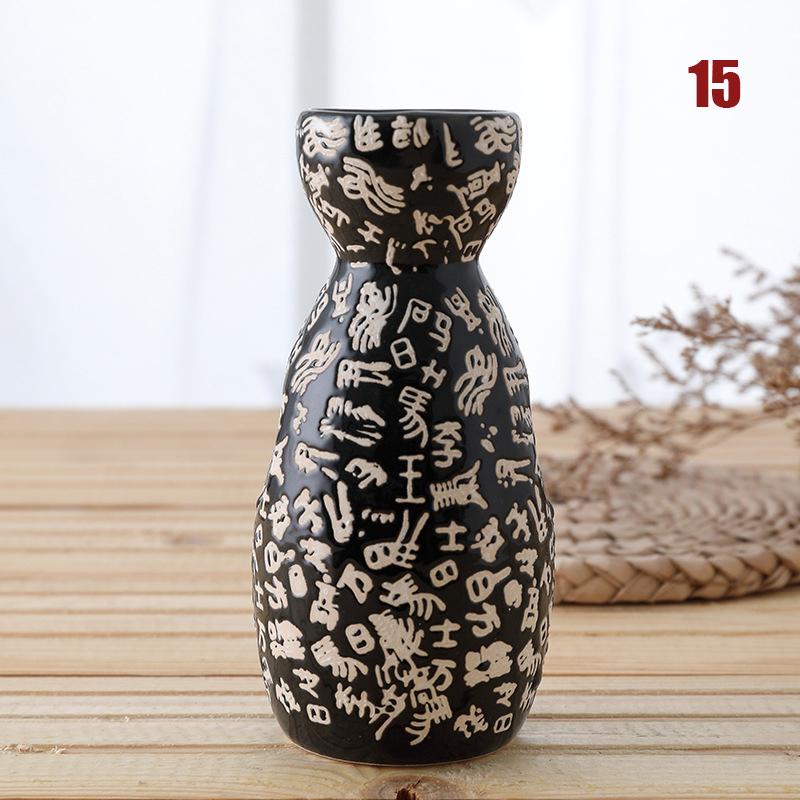 Maneki Neko Japonez Ceramic Retro Sticlă de Sake 150ml Tokkuri Pisică Norocoasă Gheișă Sakura Lichior Distribuitor de Sake Pahare Sticlă de Vin