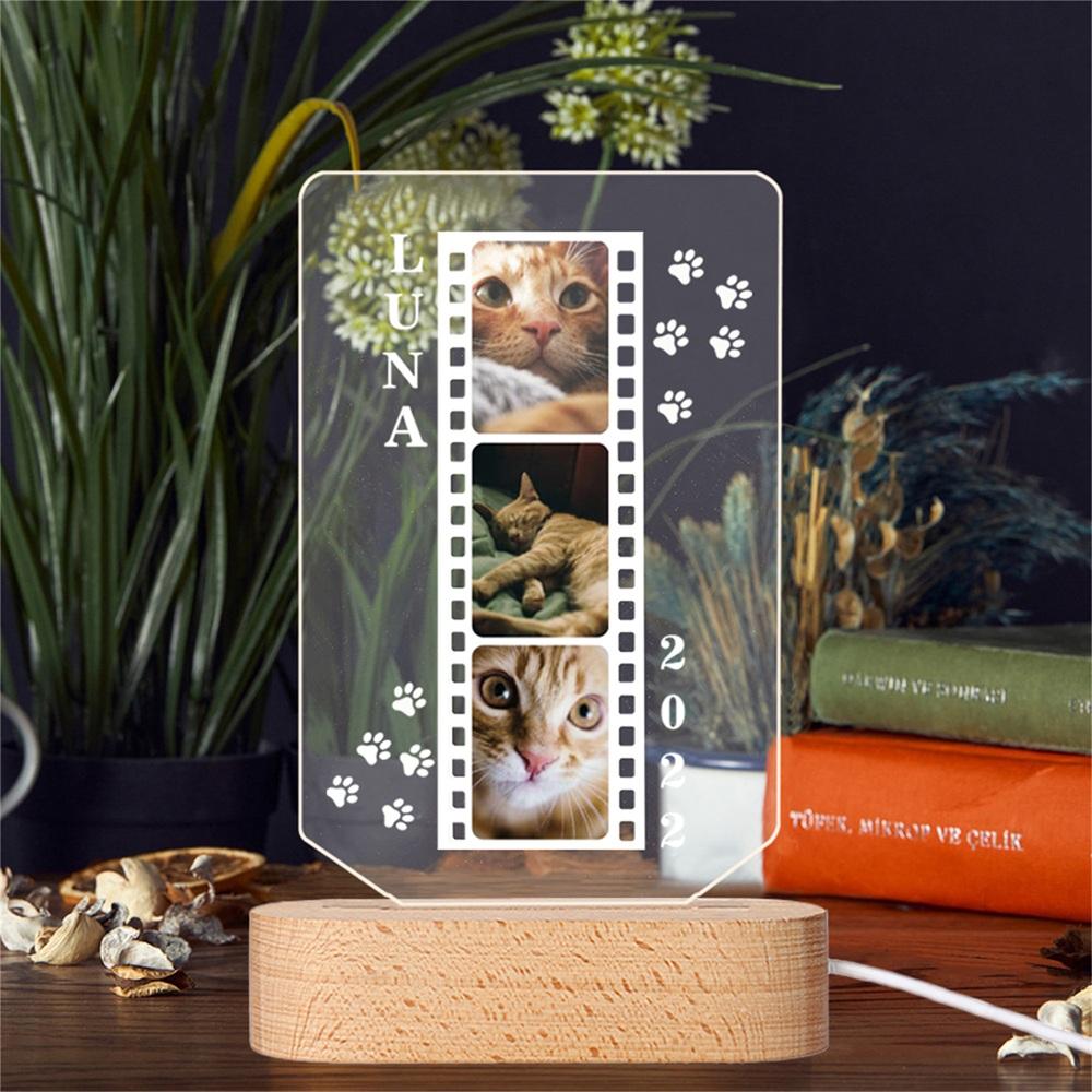 Perfect Gift for Dog Owners & Memorial Keepsake for Beloved Pets Customizable with Dog Photos LED Illuminated Pet Picture Frame