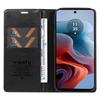 For Motorola Moto G45 5G/G34 5G Case Leather Phone Cover Litchi Texture Magnetic Closure