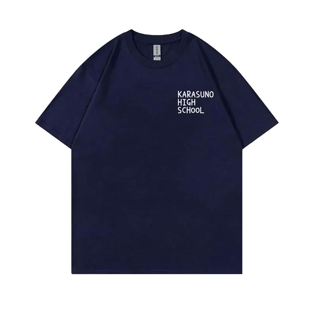 Anime Haikyuu Lycée Karasuno Hinata Shoyo Même Style T-shirt Unisexe Unisexe Unisexega T-shirts Unisexe Casual Vintage Streetwear