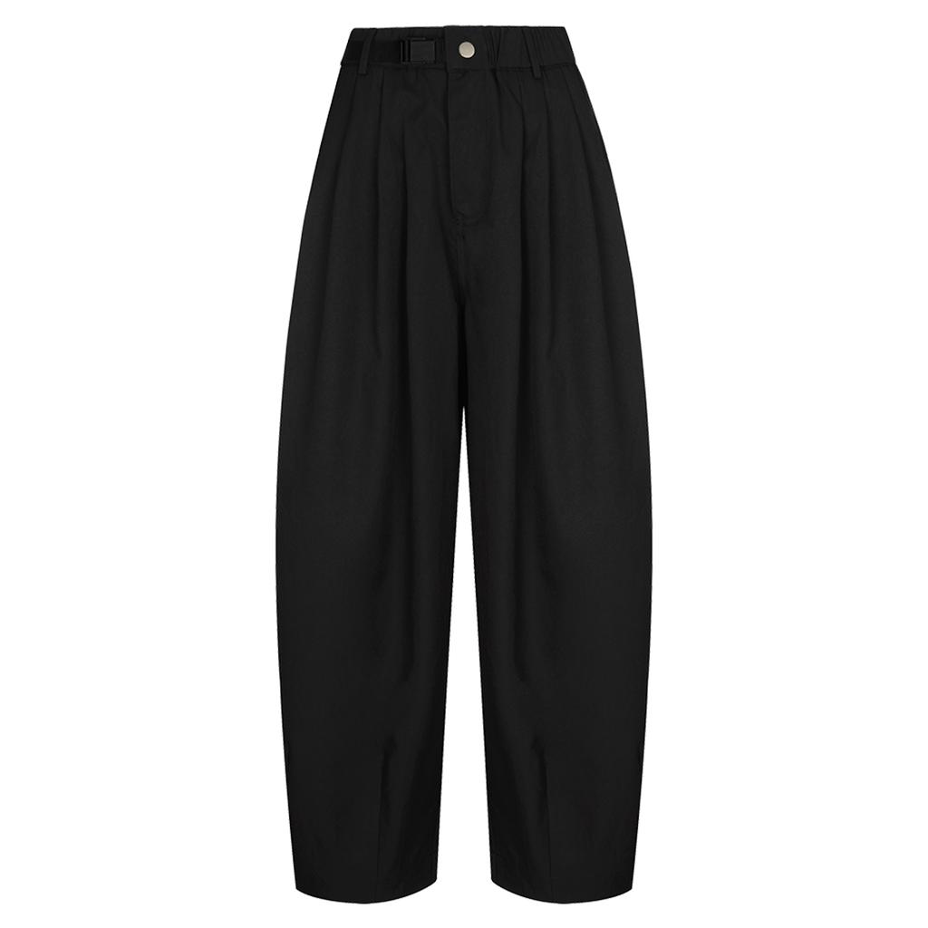 WANNABEZFIT Max Oversized Wide Balloon Pants Black