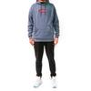 Li Ning Logo Embroidered Casual Hooded Pullover Fleece Sweatshirt Unisex sweatshirt Firestone-Blue AWDR615-2
