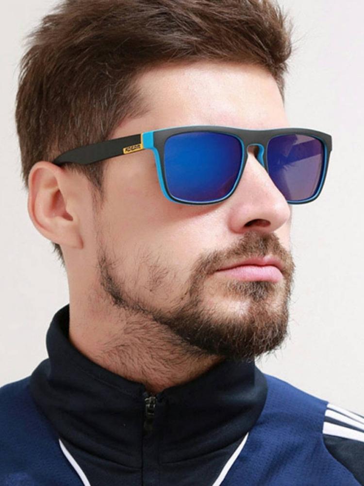 A Pair Of Fashionable Sports Men'S Colorful Glasses Dust-Proof Mirror Riding Mirror New Driving Glasses