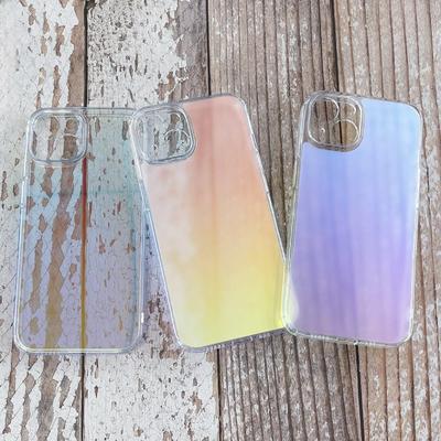 Aurora Farbverlauf Ultra-Dünne Anti-Fall Handyhülle für iPhone 15/14 Pro Max