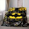 1Pc Batman Gotham City Hero Flannel Blanket, Soft And Comfortable, Casual Warm, Camping Travel, Christmas, Halloween Xmas Gift L146