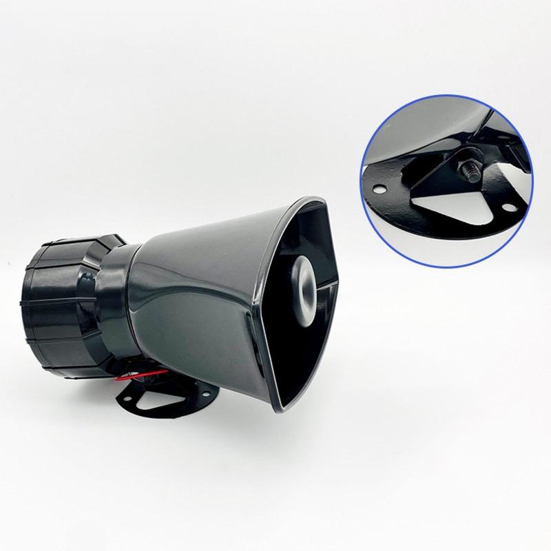12V 100W Lautsprecher Set Auto Warnalarm Megafon Polizei Sirene Lufthupe Lautsprecher Autohupe Mehrton- & Claxonhupe 120DB Laut