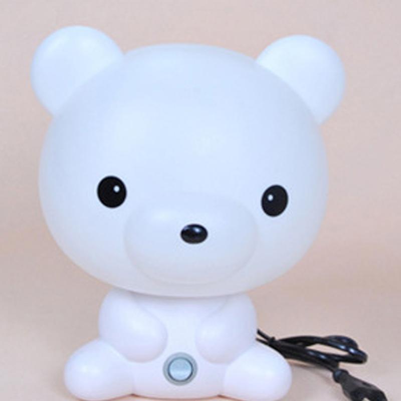 Lampy do sypialni dla dzieci lampka nocna zwierzęta kreskówkowe Panda pcv plastikowa lampa uśpienia Led Kid żarówka lampka nocna dla dzieci wtyczka EU/US