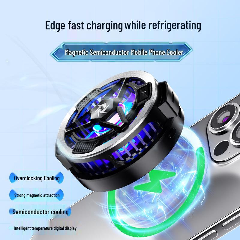 Magnetic Phone & Tablet Cooling Back Clip - Semiconductor Radiator