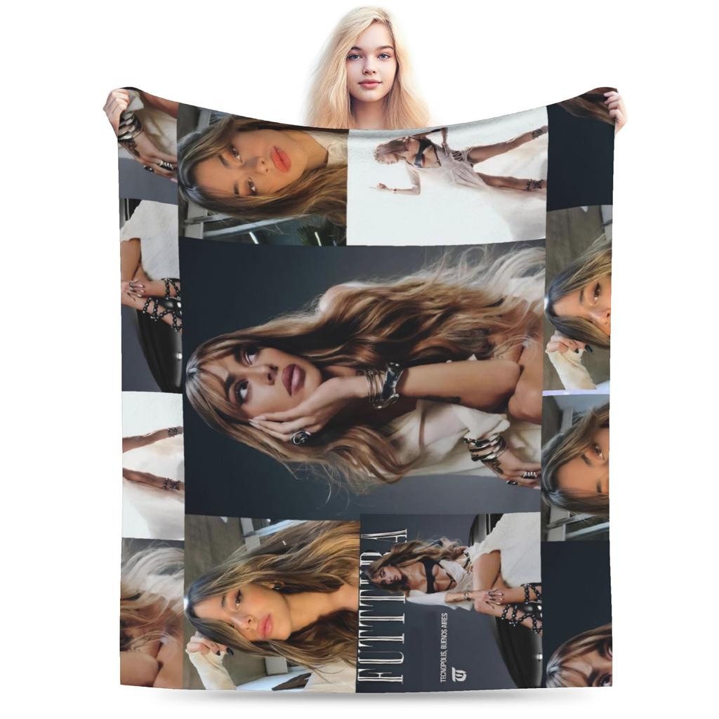 TINI STOESSEL Futttura Tour Fleece Blankets Singer Awesome Throw Blankets for Bed Sofa Couch 200x150cm Bedspreads