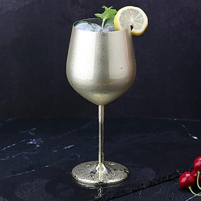 Praktischer, geruchloser, eleganter, trommelförmiger Champagnerbecher aus Edelstahl für Haushaltsbedarf, Weinglas
