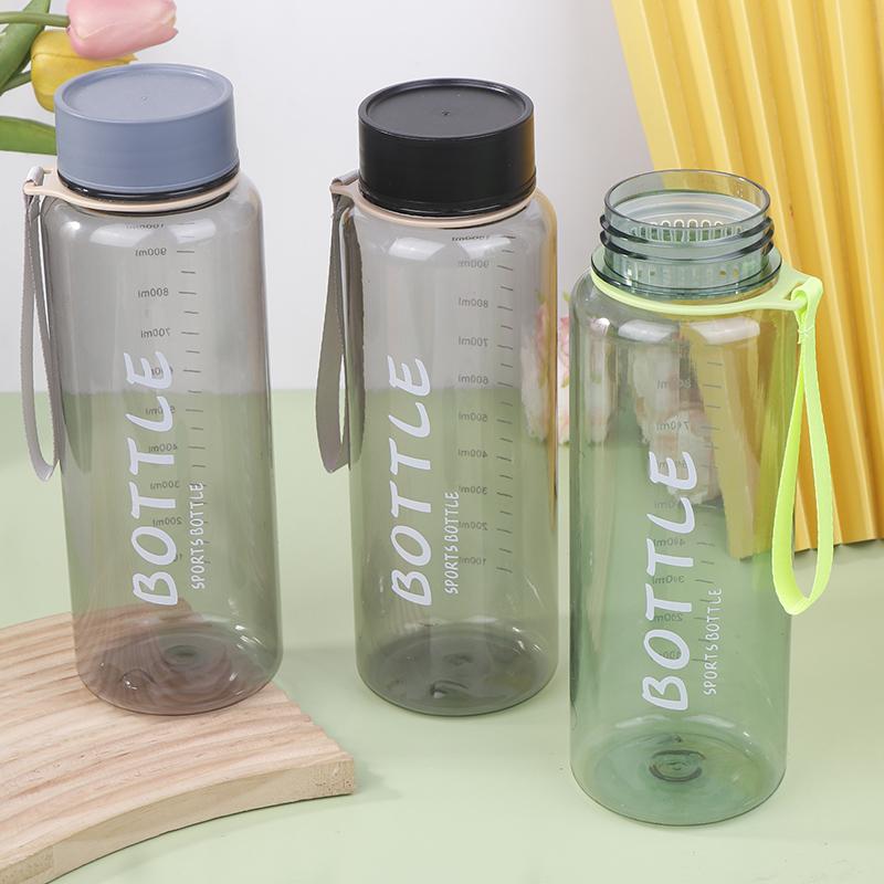 1000Ml Plastic Water Bottle For Outdoor Sports Drinking Portable Sport Tea Coffee Cup Kitchen Tools Kids Water Bottle For School