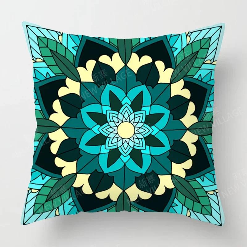 Fall Home Decor Autumn Living Room Throw Pillow Cover Sofa Boho Cushion Cover   Mandala