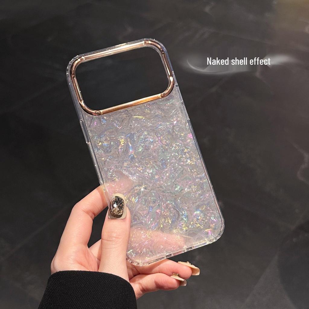 Compatible Apple 17 Pro Max Glitter Starry Shell iPhone 16 Acrylic Anti-Fall Case