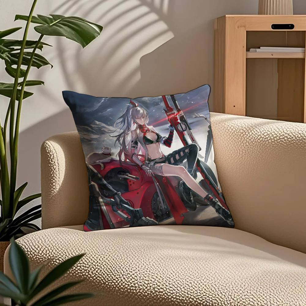 P-Punishing G-Gray R-Raven Pillow Case Comfort Sofa Bed Silky Elegant Invisible Zipper Custom Decorative Cushion Cover