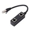 RJ45 Splitter Adapter 1 Male To 2 Female Port Ethernet Connector for Network Home Office