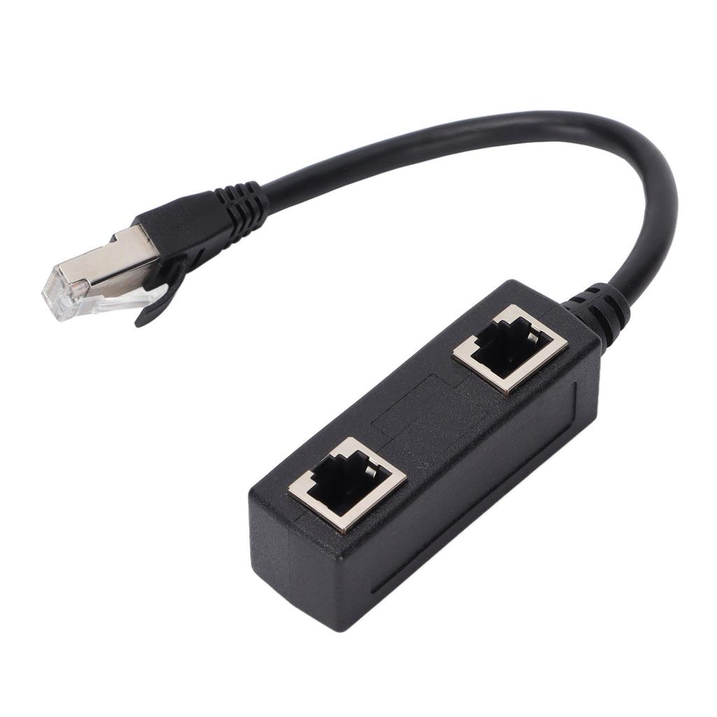 RJ45 Splitter Adapter 1 Male To 2 Female Port Ethernet Connector for Network Home Office