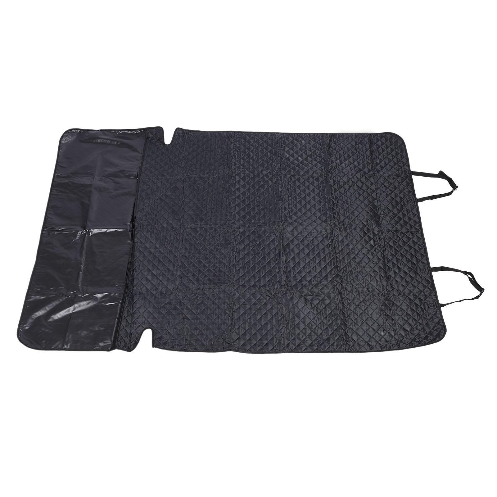 Dog Car Seat Cover Rain Proof Oxford Cloth Soft Comfortable Car Pet Trunk Protector Car Dog Seat Mat for Travel чёрный