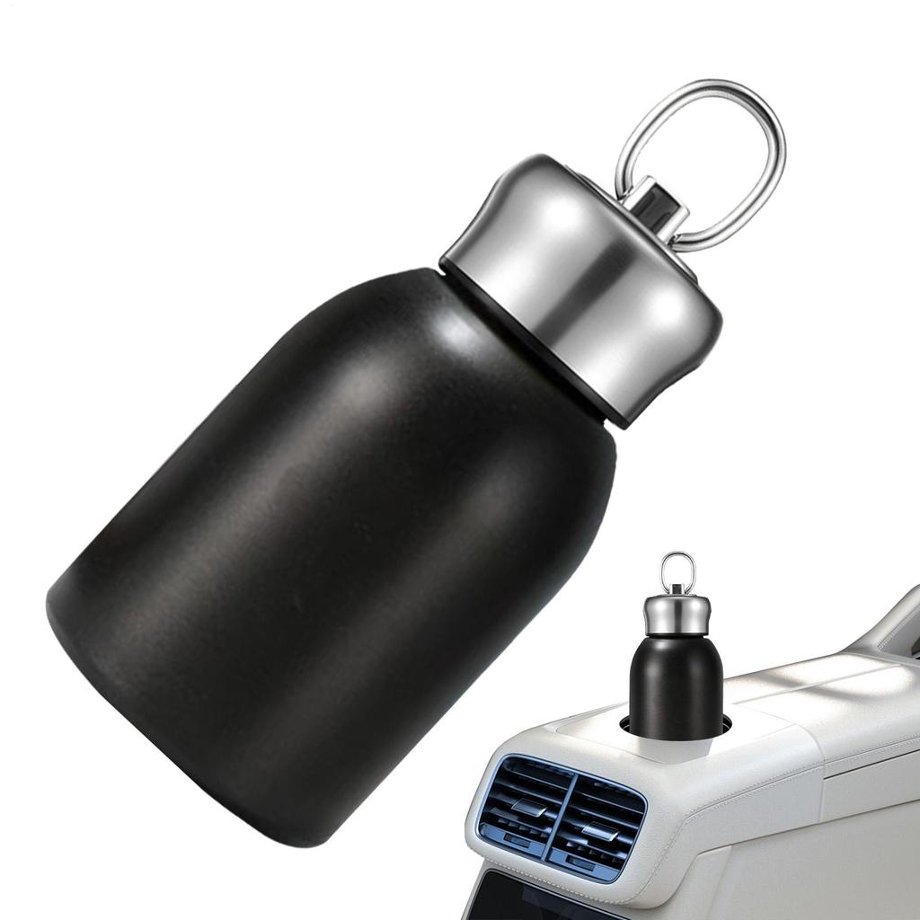 300ML Stainless Steel Vacuum Flask Portable Lifting Ring Mini Thermos Cup Travel Car Insulated Cup Leak-Proof Water Bottle