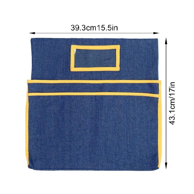 Kids' Classroom Storage Bag   15.5x17 Inch Cotton Planner With Strengthened Sections   Maintains School Materials Organized