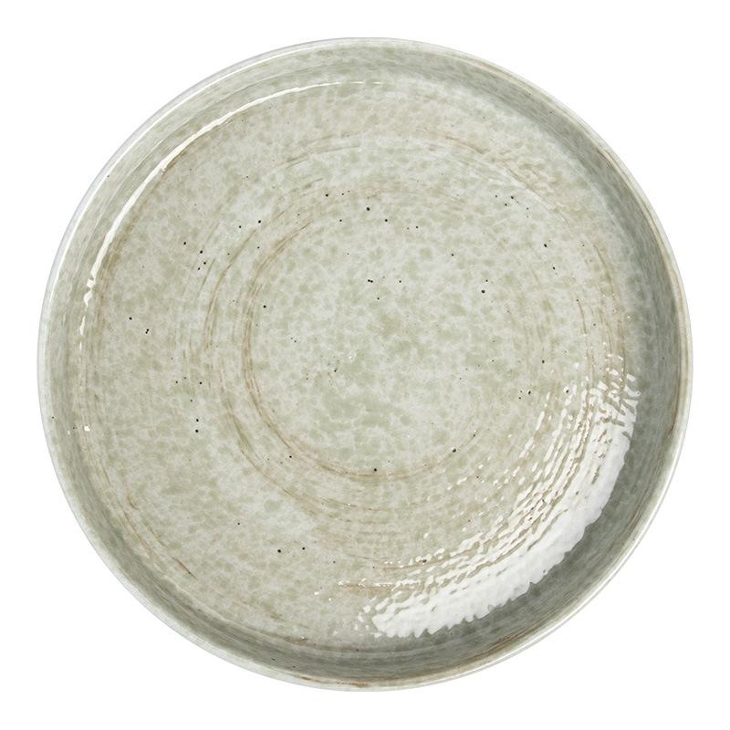 Nordic Splash Ink Ceramic Deep Dish Home Cutlery Steak Salad Dinner Plate Vintage Dinner Round Plate Kitchen Utensils Decoration