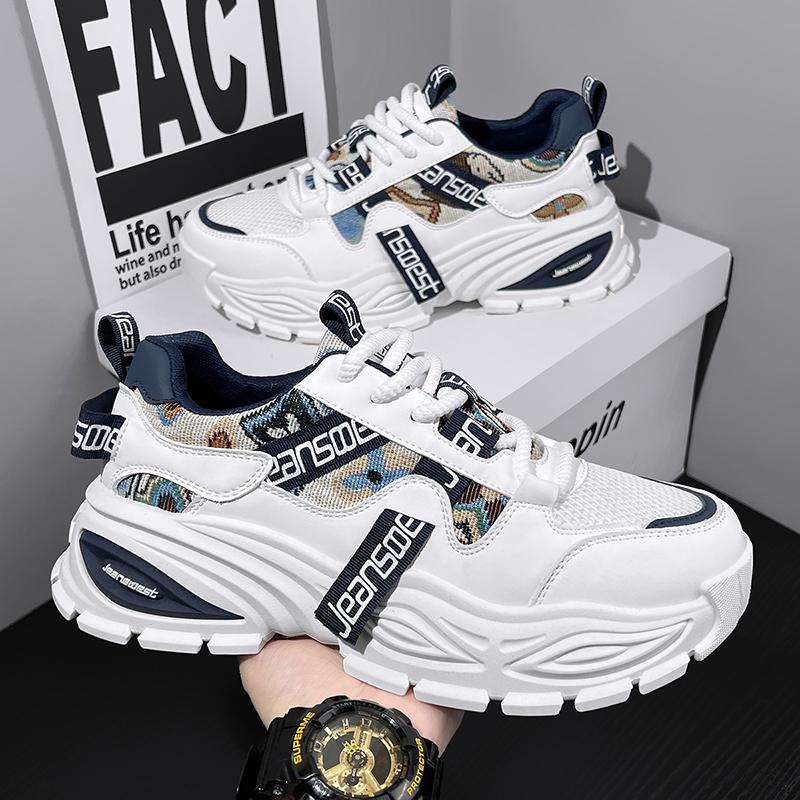 New Fashion New Men's Fashion Casual Low Top Sports Shoes Students Thick Sole Comfortable Sneakers Boys Male Classic Breathable Basketball Shoes