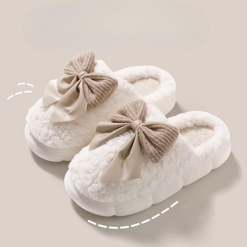 New Indoor Thick-soled Anti-slip and Warm Cotton Shoes and Slippers