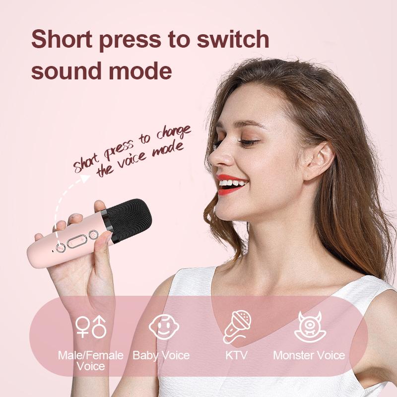 All-in-One Karaoke Machine Bluetooth-Compatible HIFI Portable Karaoke Speaker Set Noise Reduction Multifunction for Kids Adults