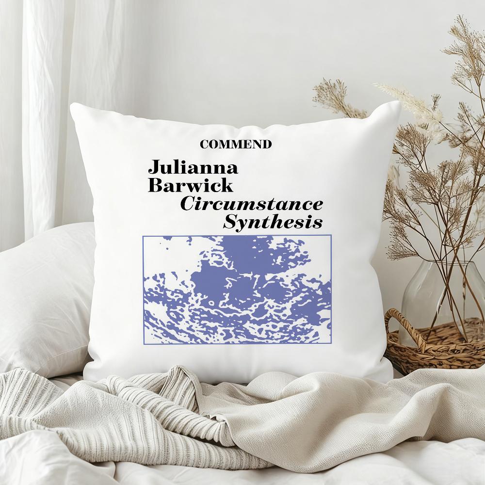 JJulianna Barwick  Mary Lattimore Music Pillow Case Bedroom Sofa Living Room Backrest Decoration Square Cushion Nap Time