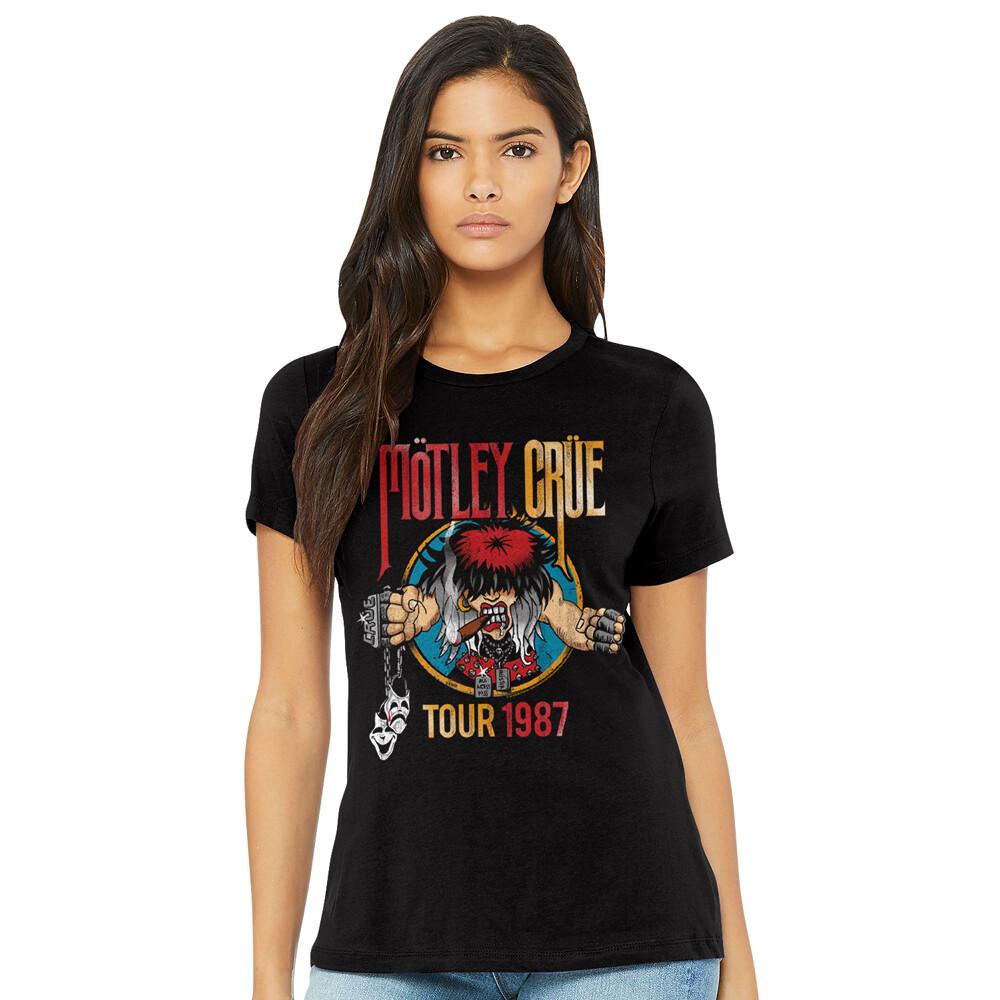 

Motley Crue 1987 World Tour Women039;s T Shirt Black Metal Rock Band Music Merch Unisex T-Shirt XXXXL