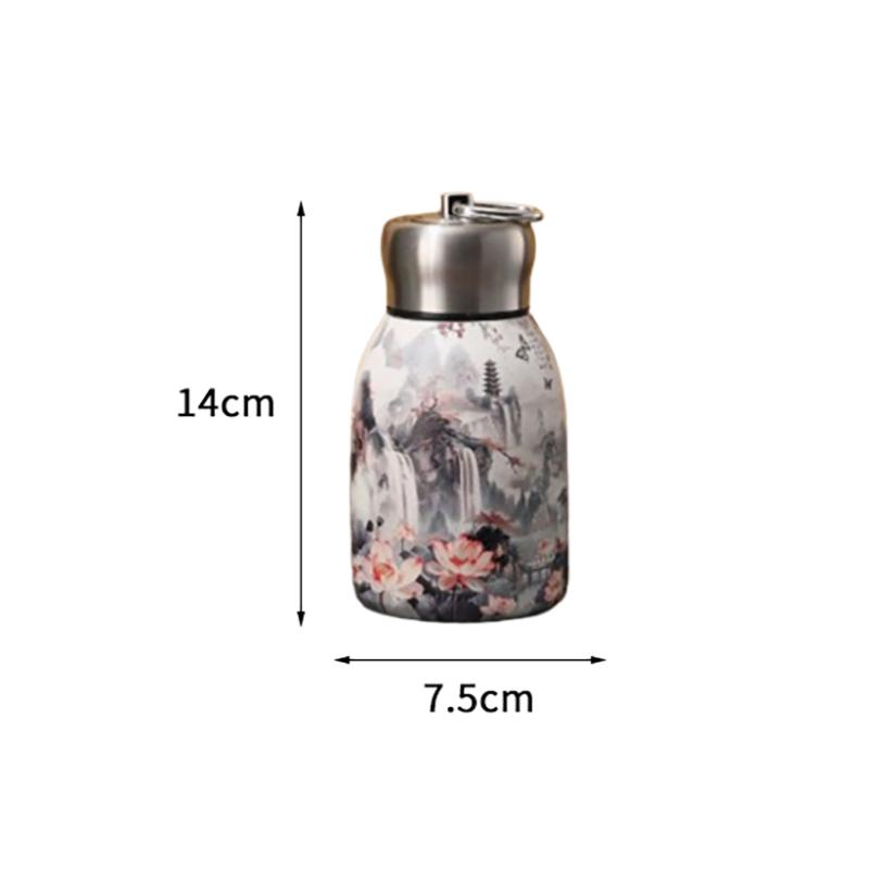 316 Edelstahl Isolierbecher 300ml Auslaufsicher Kaffeetasse Langlebig Tragbar Schlank Isolierte Thermos-Kaffeetasse Wasserflasche