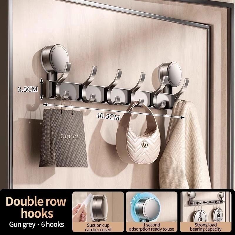 No Need To Drill Suction Cup Strong rear door hook, non-perforated bathroom storage rack hook, entrance door hanger for storage