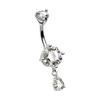Modern Belly Piercing Jewelry Ergonomic Body Jewelry Multiple Color Option Stainless Steel Texture for Day Night Wear