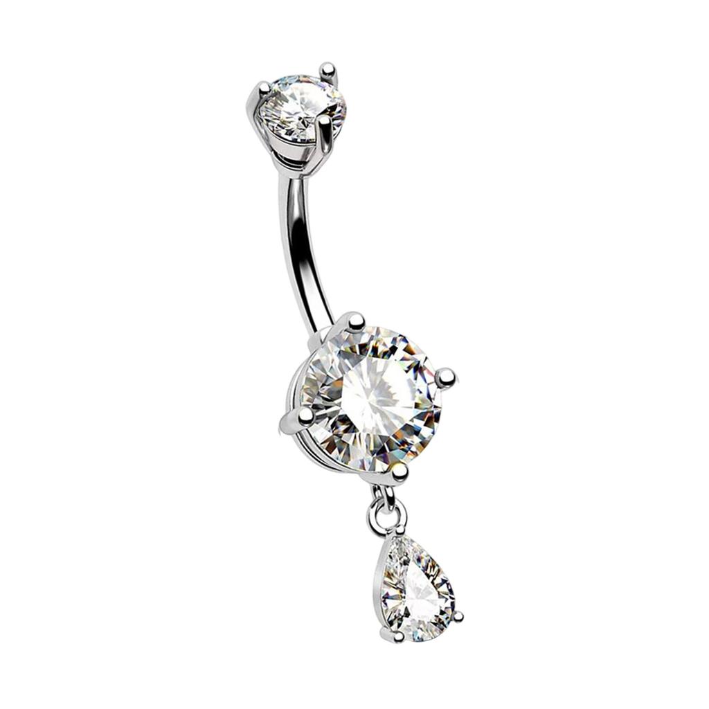 Modern Belly Piercing Jewelry Ergonomic Body Jewelry Multiple Color Option Stainless Steel Texture for Day Night Wear