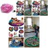 Baby Toy Storage Bag Large Waterproof Play Mat For Travel And Home Organizing