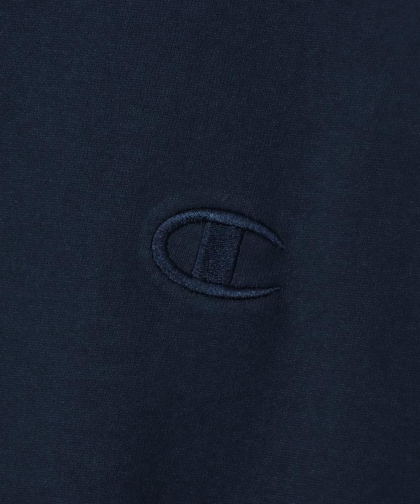 Champion Long Sleeve Relax Crew Action Size XL Men's T-Shirt, 100% Cotton, Fit, Neck, One-Point Logo, Style, Navy, C3-V414,