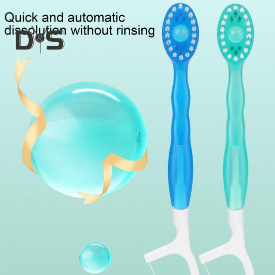 10/20Pcs Mini Toothbrush with Toothpaste No Rinsing Needed Foam-Free Design Natural Ingredients BPA-Free Toothbrush Oral Care