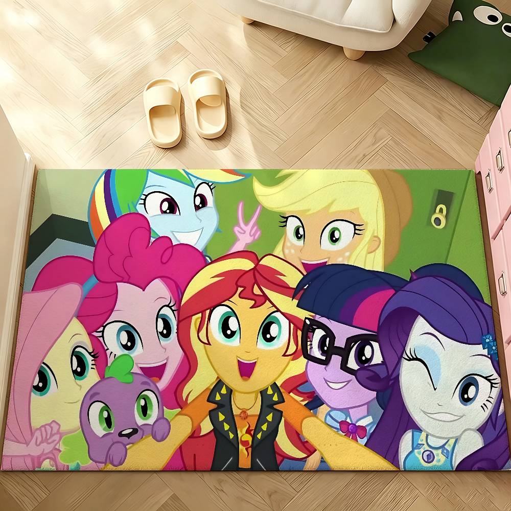 Cute M-My Little Pony-S Carpet Bathroom Anti-slip Mat Door Mat Home Decoration Mat Entrance Door Mat Scratch-resistant Door Mat