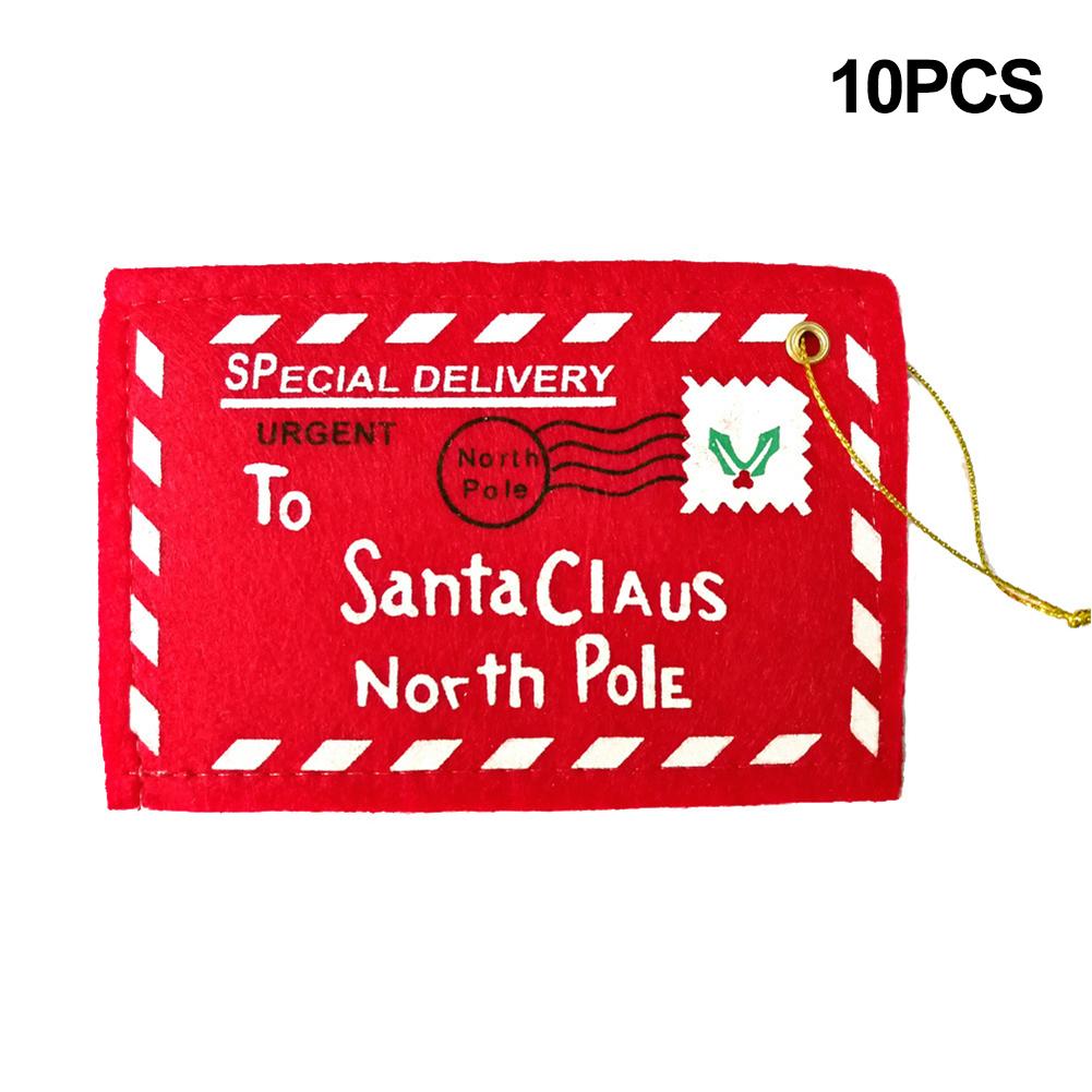 High Quality Christmas Envelopes Pack of 10 with Hanging Rope for Cards