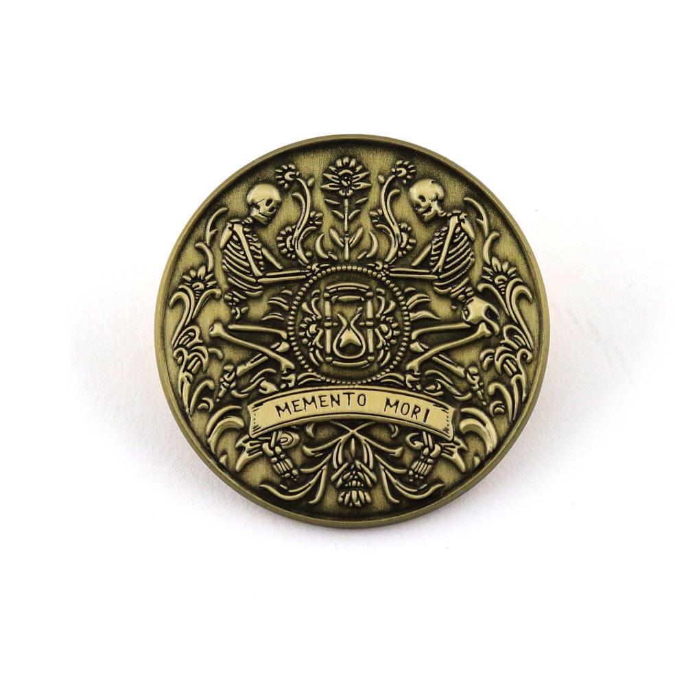 

Vintage Enamel Brooch: Memorial Collection Ornament for Backpacks & Clothing
