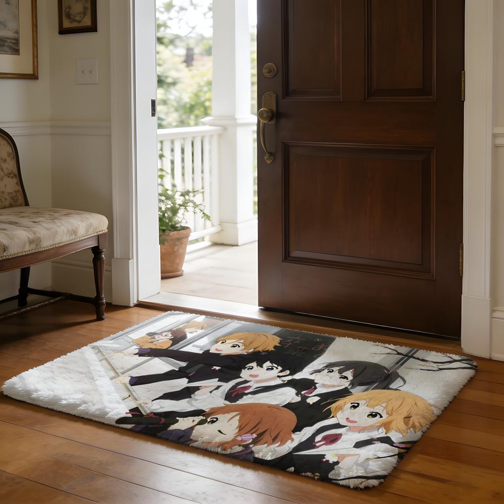 HHoshino Ai Fußmatte Weiche Flanell-Absorptionsmatte Rutschfester Teppich Zuhause Schlafzimmer Badezimmer