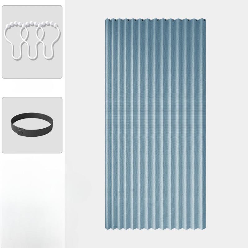 Door Curtain Pleated Door Curtain Folding Door Curtains Accordion for Bedroom Curtain Partitions, Wardrobes, Shoe Cabinets Etc